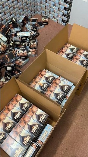 Packing up our VHS collection