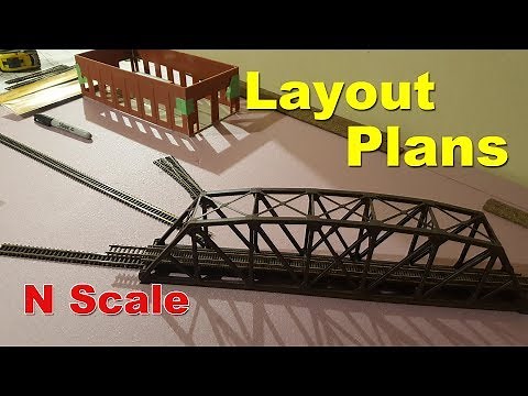 N Scale First Layout Update 1 - Layout Plans + Walthers Bridge