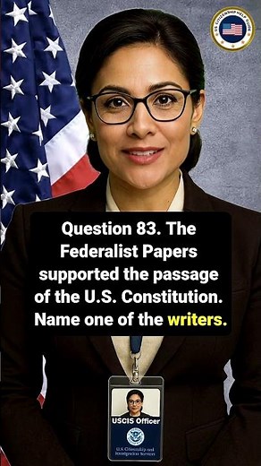 QUIZ Question 83 from 128 Civics Test for US Citizenship Naturalization Interview 2025-2026 #shorts
