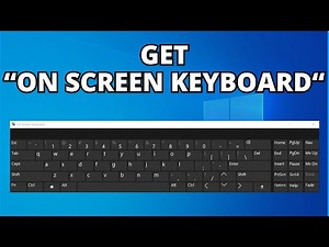 How to Get On-Screen Keyboard on Windows 10 (QUICK FULL GUIDE!) | Enable On Screen Keyboard