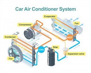 How Car AC Works (Animation)