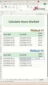 How to Calculate Hours Worked in Excel - Excel Tips and Tricks