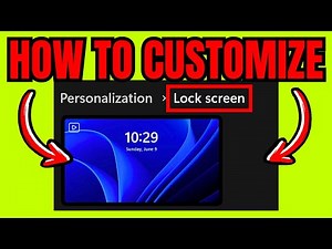 How To CUSTOMIZE Laptop Lock Screen (Quick & Easy)