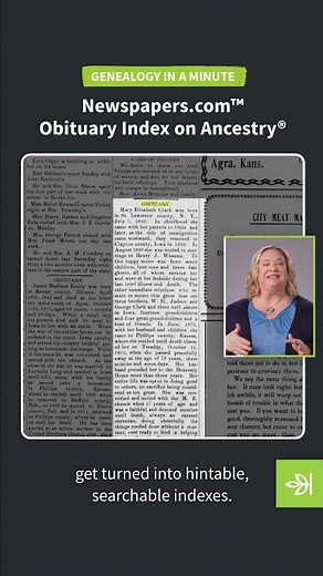 Newspaper Obituary | #Shorts | Ancestry®