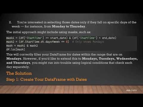 Filtering DataFrames by Multiple Day of Week in Python Pandas