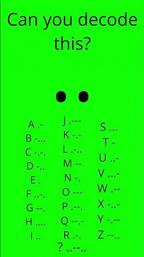 Try this MORSE CODE challenge #morsecode #challenge #test