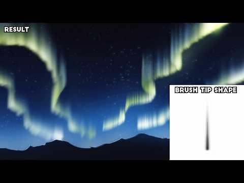 Creating Aurora Northern Polar Lights Photoshop Brush