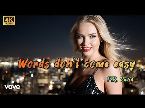 F.R David - Words Don't Come Easy | AI Cover | #words #frdavid #80smusic #wordsdontcomeeasy