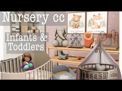 Build/Buy CC for infants & toddlers |the sims 4| CC SHOWCASE 200+ ITEMS (furniture,toys,high chairs)