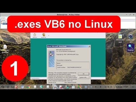 1- Como executar Aplicativos .exe criados no VB6 (Visual Basic 6) no Linux. Exes do Windows no Linux