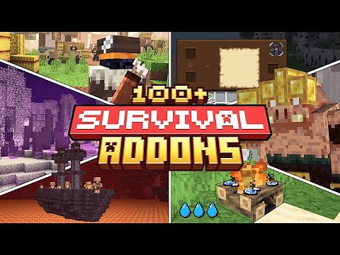 100+ BEST Survival Addons for MCPE/Minecraft Bedrock 1.21