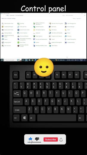 Windows + 1 Shortcut Key | Open Control Panel Fast