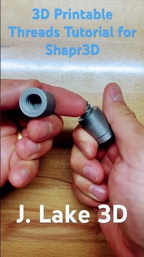 3D Printable Threads Tutorial #shapr3d
