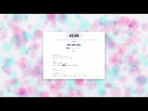 45/15 pomodoro timer ⏰ l dopamine loops theme (light mode) l energising focus session 🏃‍♀️‍➡️