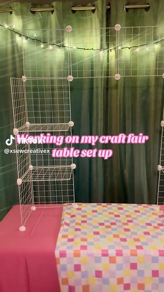 Test run set up of my craft fair table! Planning the rest of the display and i’ll key you guys posted #craftfair #craftfairsetup #handmade #create #marketday