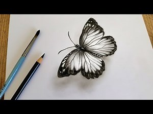 Realistic Butterfly Drawing Tutorial | Shading Step by Step for Beginners