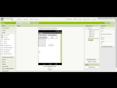 MIT app inventor tutorial (layout)