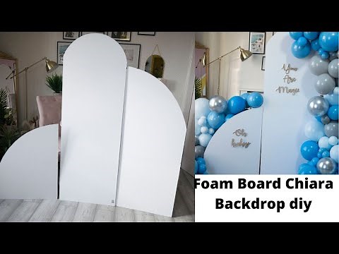 Cheap & Easy Chiara Backdrop With Foam Board