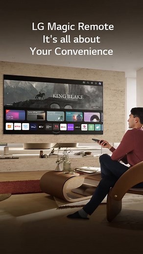 Experience new-level convenience with the Magic Remote's magical scroll and point functions. Seamlessly browse, select, and dive into content with just a slight wave of your hand. Learn More: http://lge.ai/6188PQRrw #LifeisGood #LG #LGTV #MagicRemote #Scroll #Point | LG Global