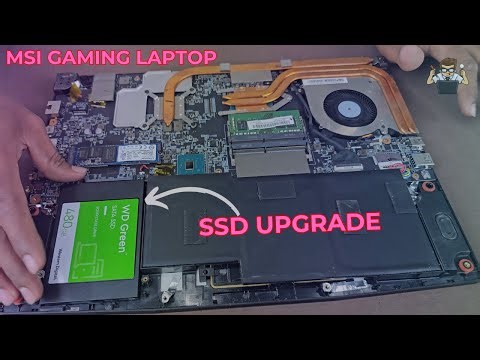 How To Upgrade SSD SATA MSI GF63 Thin Gaming Laptop / Disassembly And Assembly