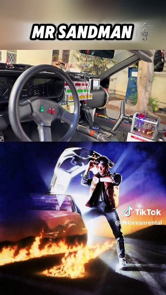 Explore the Delorean Time Machine from Back to the Future