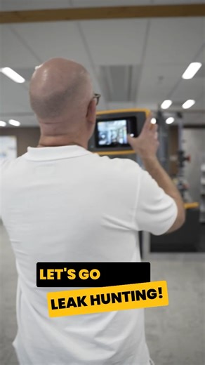 POV: Your favorite part of the job is leak hunting around the office. https://www.fluke.com/en-us/products/industrial-imaging?utm_campaign=Global&utm_medium=organic_social&utm_source=facebook | Fluke Corporation