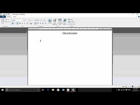 Windows 10 Tips and tricks Basic word processor to write letters and simple documents Wordpad