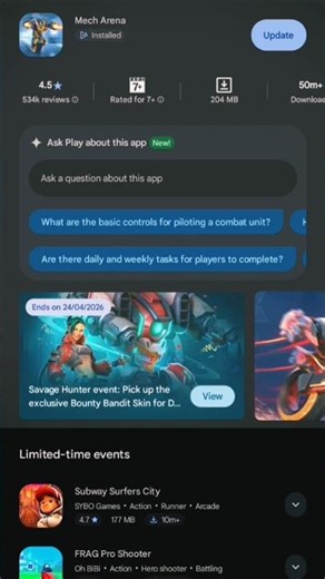 🔥💯install game📌#mech arena game #game