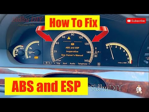 How To Fix ABS and ESP Inoperative on Mercedes | How To Change Rear ABS Wheel Speed Sensor on W221