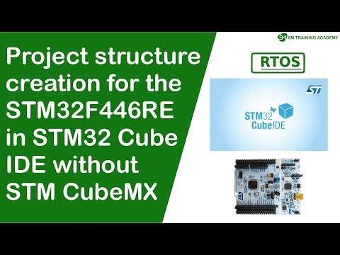 Project structure creation in STM32 Cube IDE for stm32f4 series microcontroller 2025