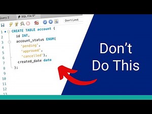 Stop Using ENUMs in Your Database (Use This Instead)