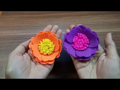 Easy DIY Felt Flower Tutorial | Crafts for Beginners