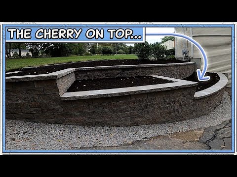 How To Cap a (Curved) Concrete Block Retaining Wall