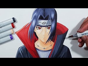 How To Draw Itachi Uchiha - Step By Step Tutorial!