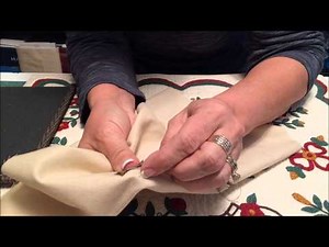 How To Hand Applique Tiny Stems - Back Basting