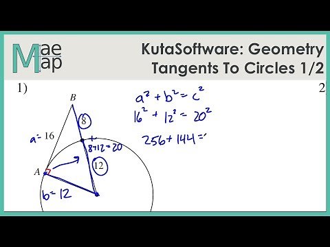 KutaSoftware: Geometry- Tangents To Circles Part 1