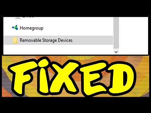 How to Fix - Removable storage devices folder in Windows 10