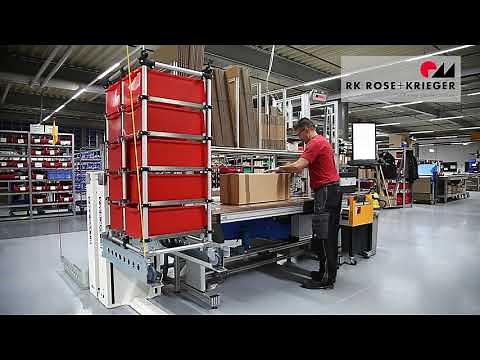 Packing table / height-adjustable packing station - LEAN workstation systems from RK