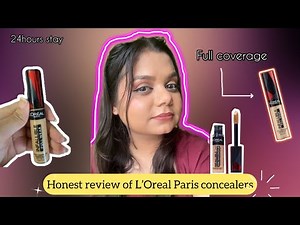 Loreal Paris infallible full coverage concealer | honest review with demo | ￼price