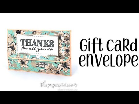 Gift Card Envelope Tutorial