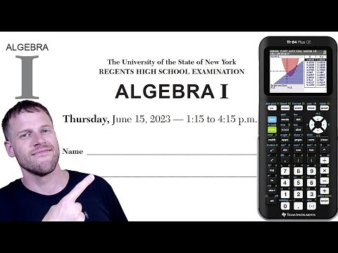 Algebra 1 Regents - June 2023 (questions 1 - 24)