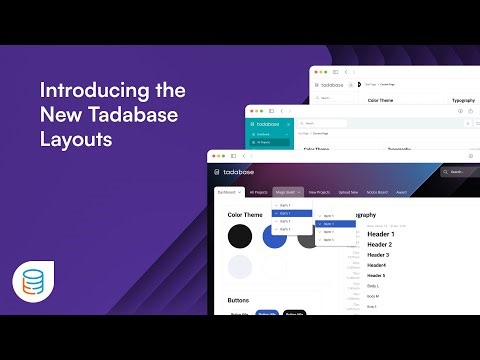 New! Introducing the new Tadabase Layouts!
