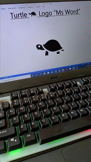 Turtle Symbol | Ms Word | In English | DSH. #msword #shortcutkeys.