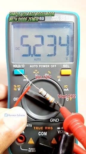 188K views · 1.2K reactions | The simplest voltage regulator uses a zener diode for low load requirements. #voltage #regulator #dcv #simplecircuits #voltagereducer #zenerdiode #stefdownmodule #diydesign #fblifestyle | Herman Suhaemi | Facebook