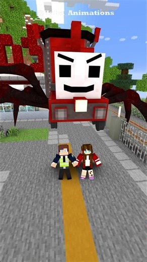 Giant Choo Choo Charles Attacks - Giant Thomas Protects JJ Sister!