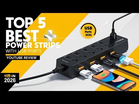 Top 5 Best Power Strips with USB Ports in 2026 – Safe & Fast Charging!