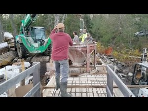 Building New Dam Concrete Spillway