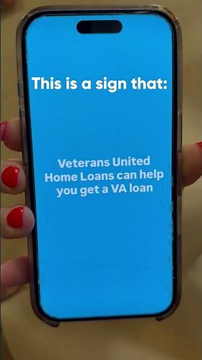 This is a sign from Veterans United Home Loans.