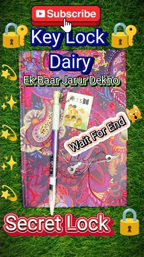 🔐 Secret Lock Diary Unboxing 😍 | Wait Till End 😱 | #shorts #trending #viral #stationery #ghaffarbhai