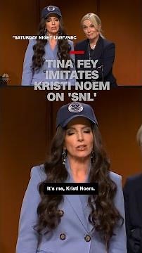 Tina Fey imitates Kristi Noem on 'SNL'